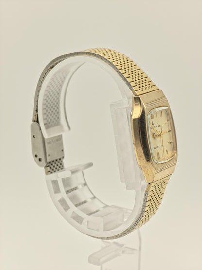 Vintage Buren Couple Watch Set | Gold-Tone Swiss Quartz Timepiece