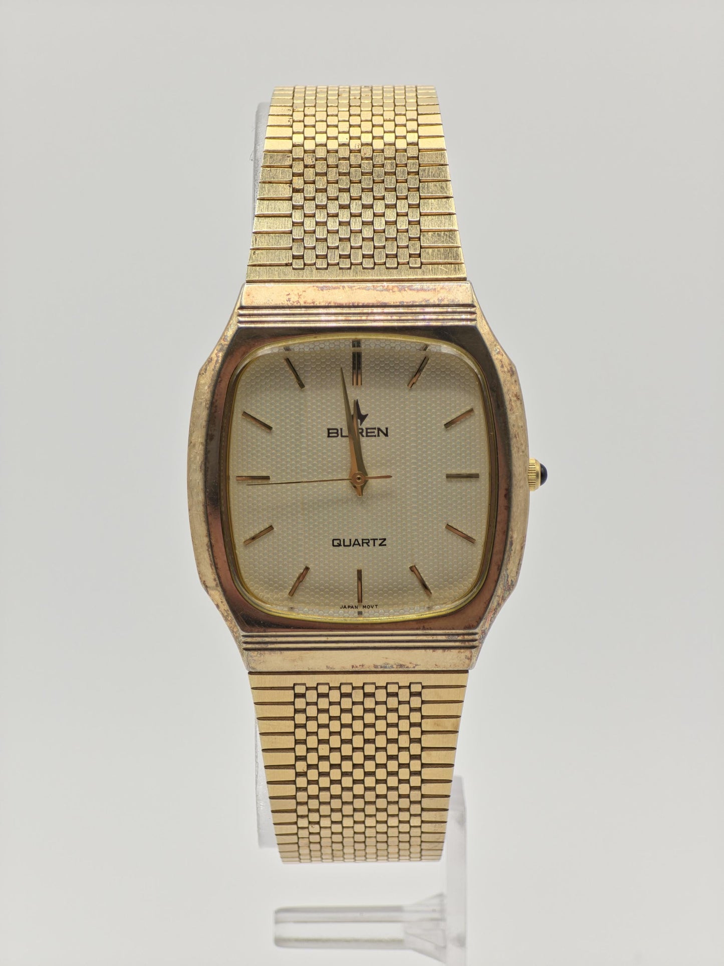 Vintage Buren Couple Watch Set | Gold-Tone Swiss Quartz Timepiece