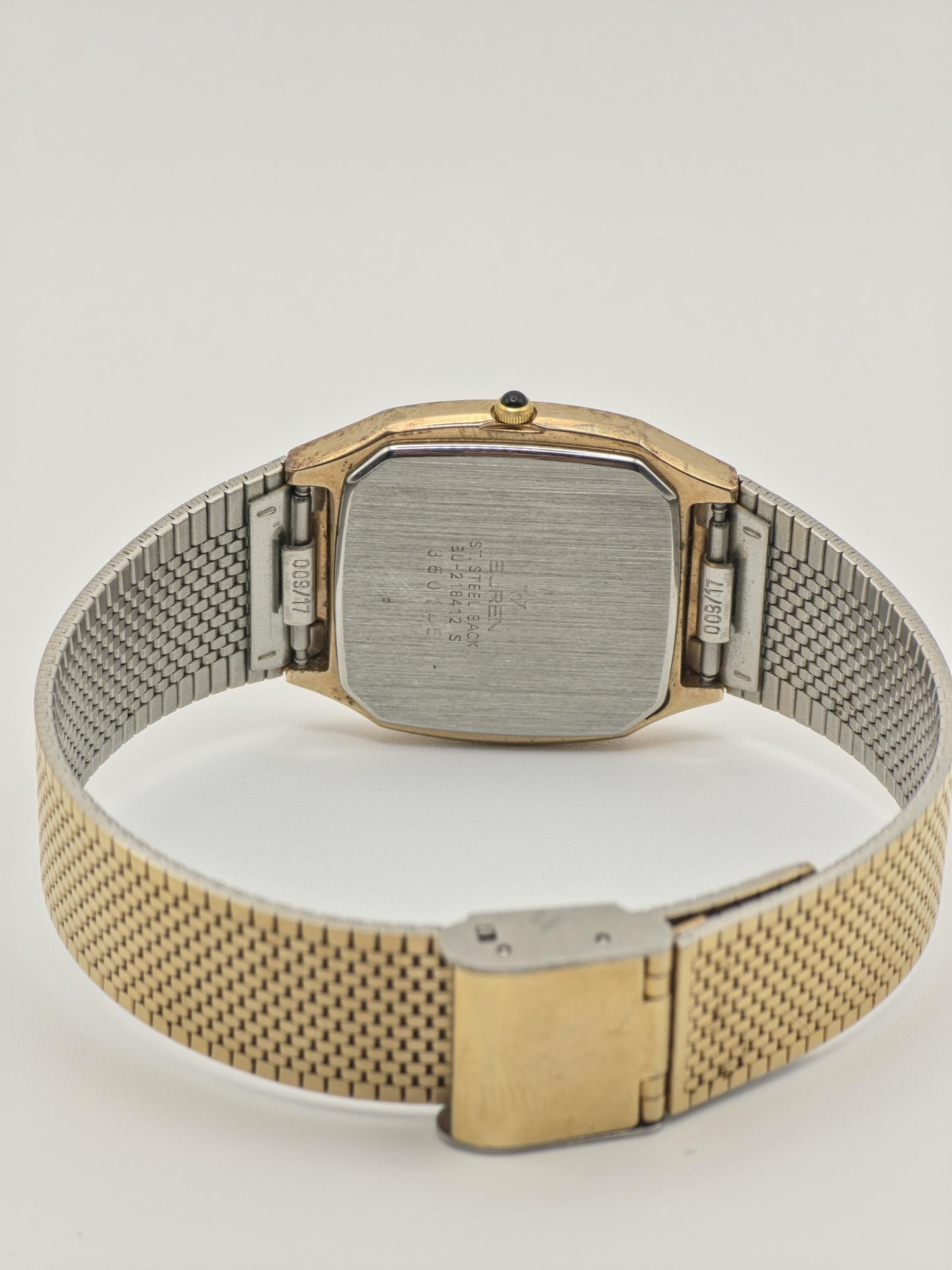 Vintage Buren Couple Watch Set | Gold-Tone Swiss Quartz Timepiece