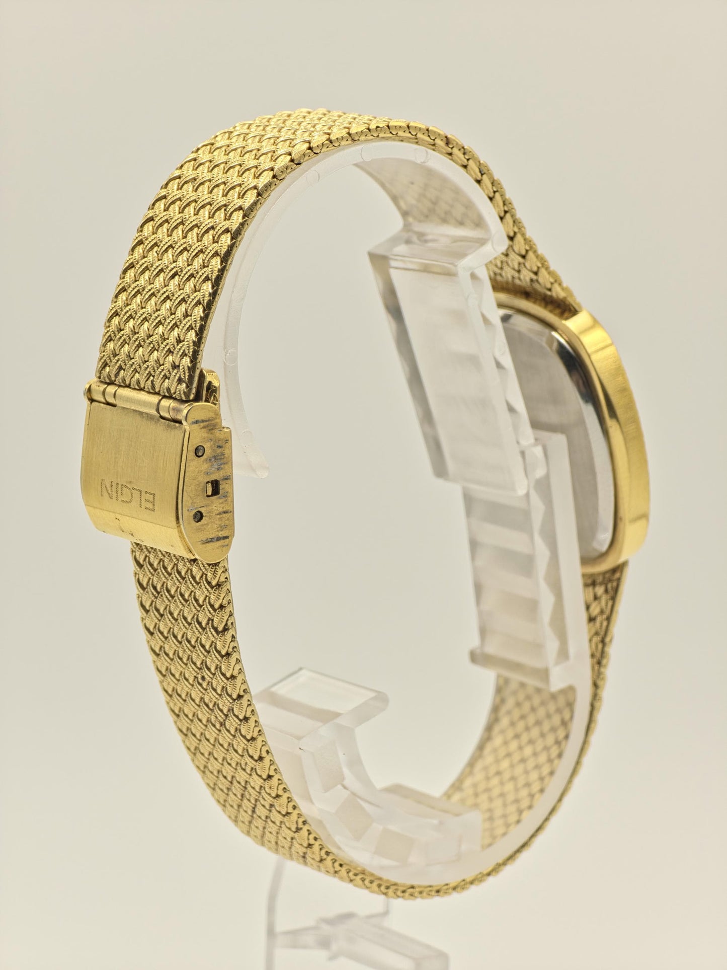 Vintage Elgin Gold-Tone Dress Watch | Swiss Quartz, Engraved Case