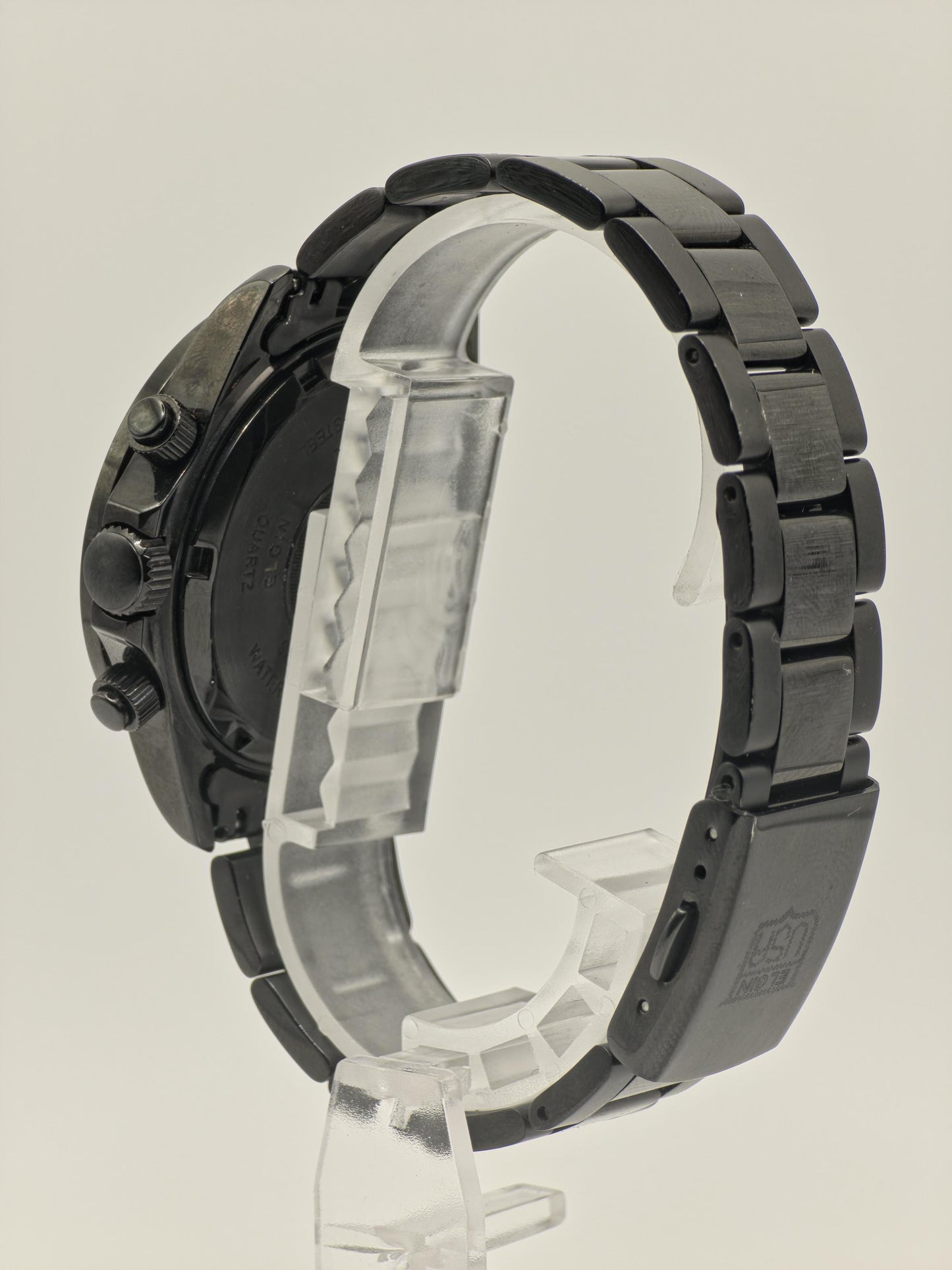 ELGIN Black & Gold Quartz Watch | Sport-Dress Timepiece, Original Box