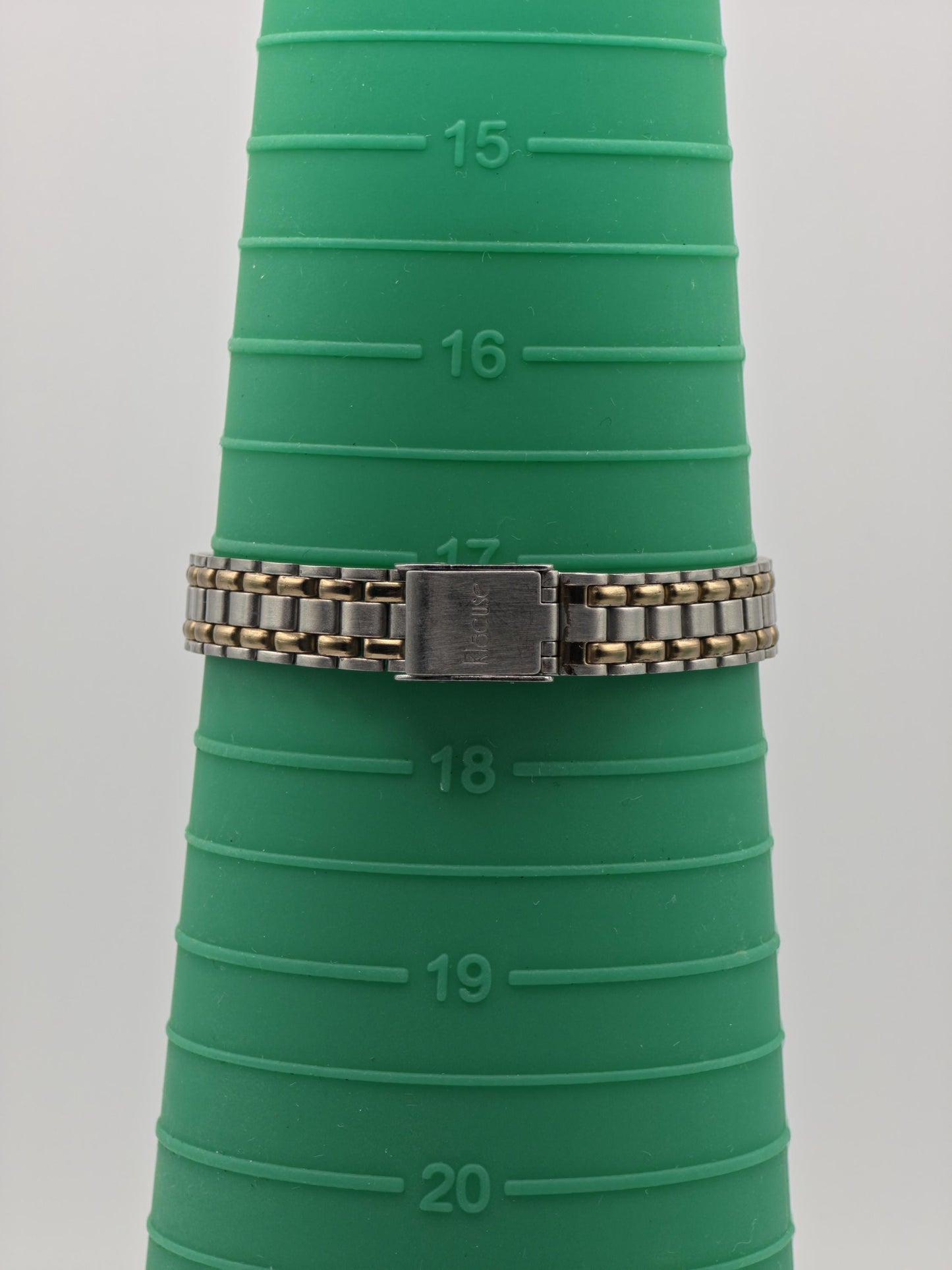 Kleause Women's Two-Tone Watch – Black Dial, Roman Numerals - 79