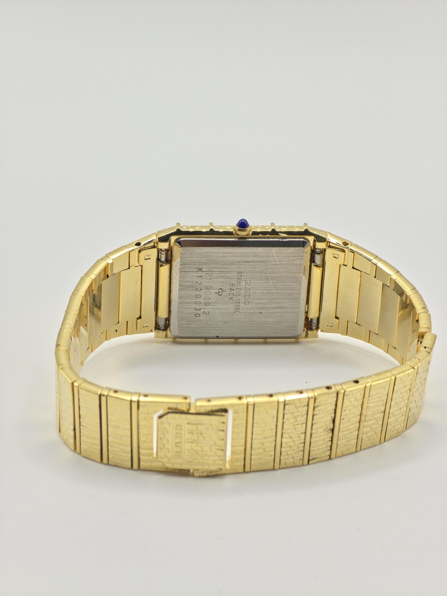 Vintage Rado Gold-Tone Quartz Watch – Textured Bracelet, Swiss Made