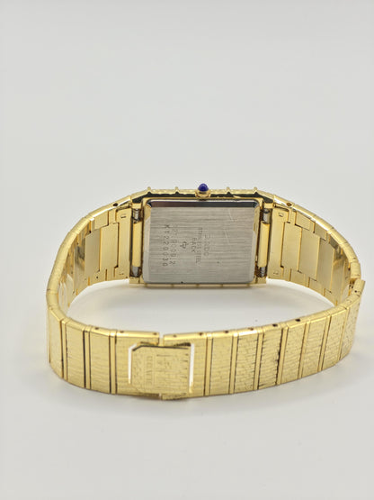 Vintage Rado Gold-Tone Quartz Watch – Textured Bracelet, Swiss Made