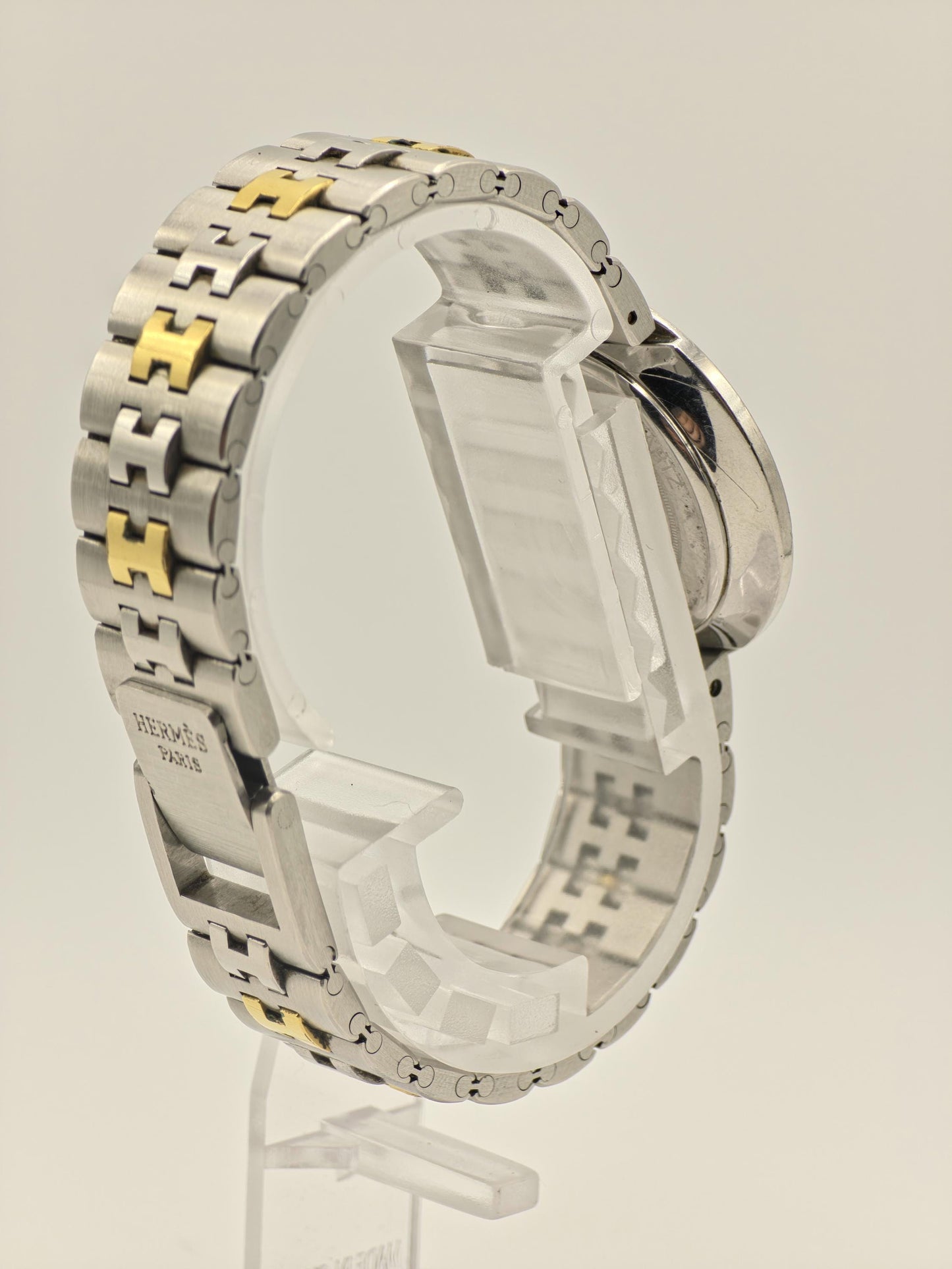 Hermes Paris 166381 Unisex Two-Tone Swiss Quartz Watch – Classic Luxury Design – Date Display