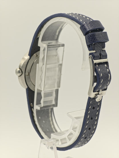 Omega Genève Dynamic Automatic Watch – 1970s Blue Bullseye Dial