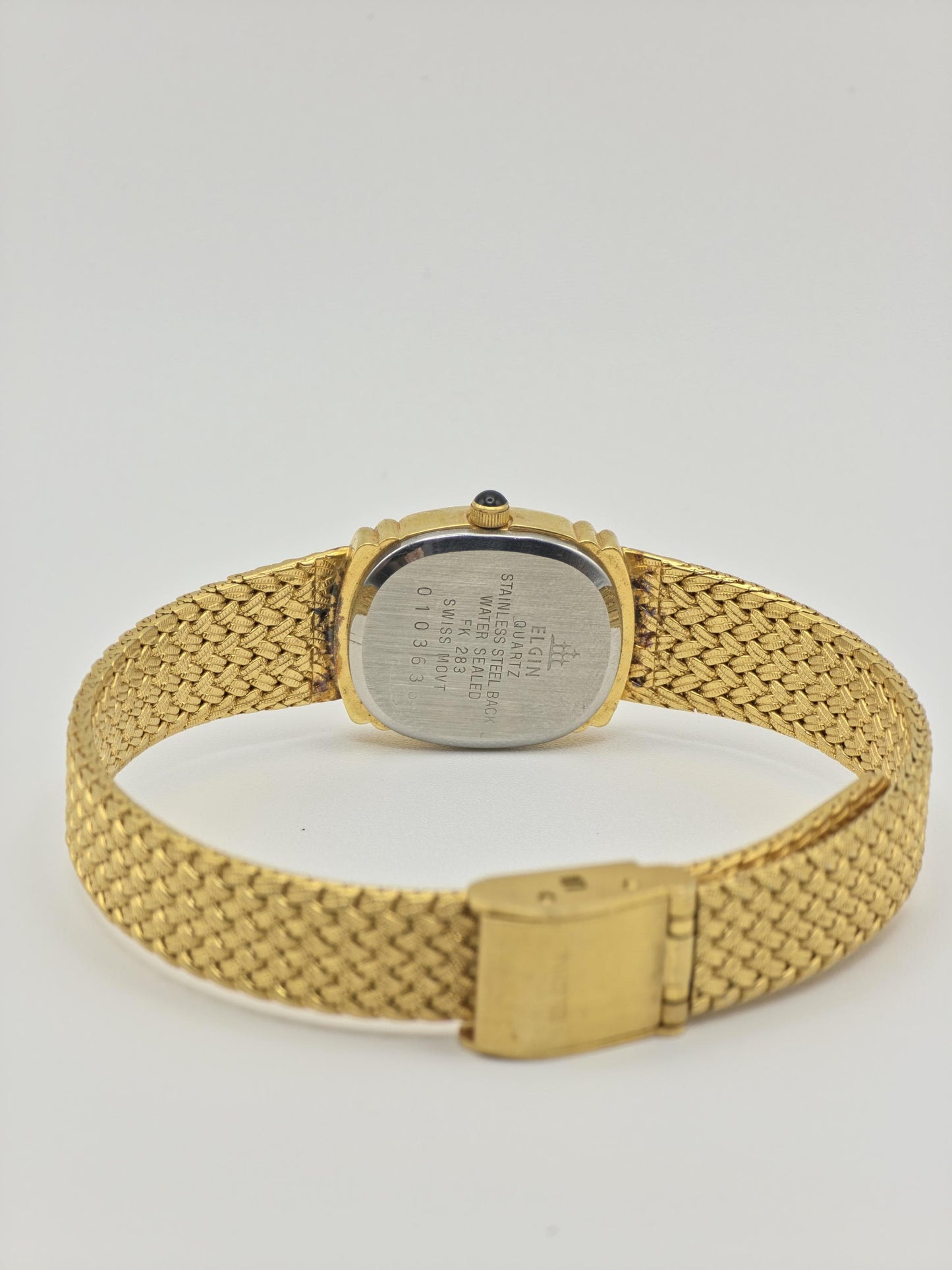 Vintage Elgin FK283 Quartz Gold Tone Unisex Watch Swiss Movement Classic Dial Japan - 1