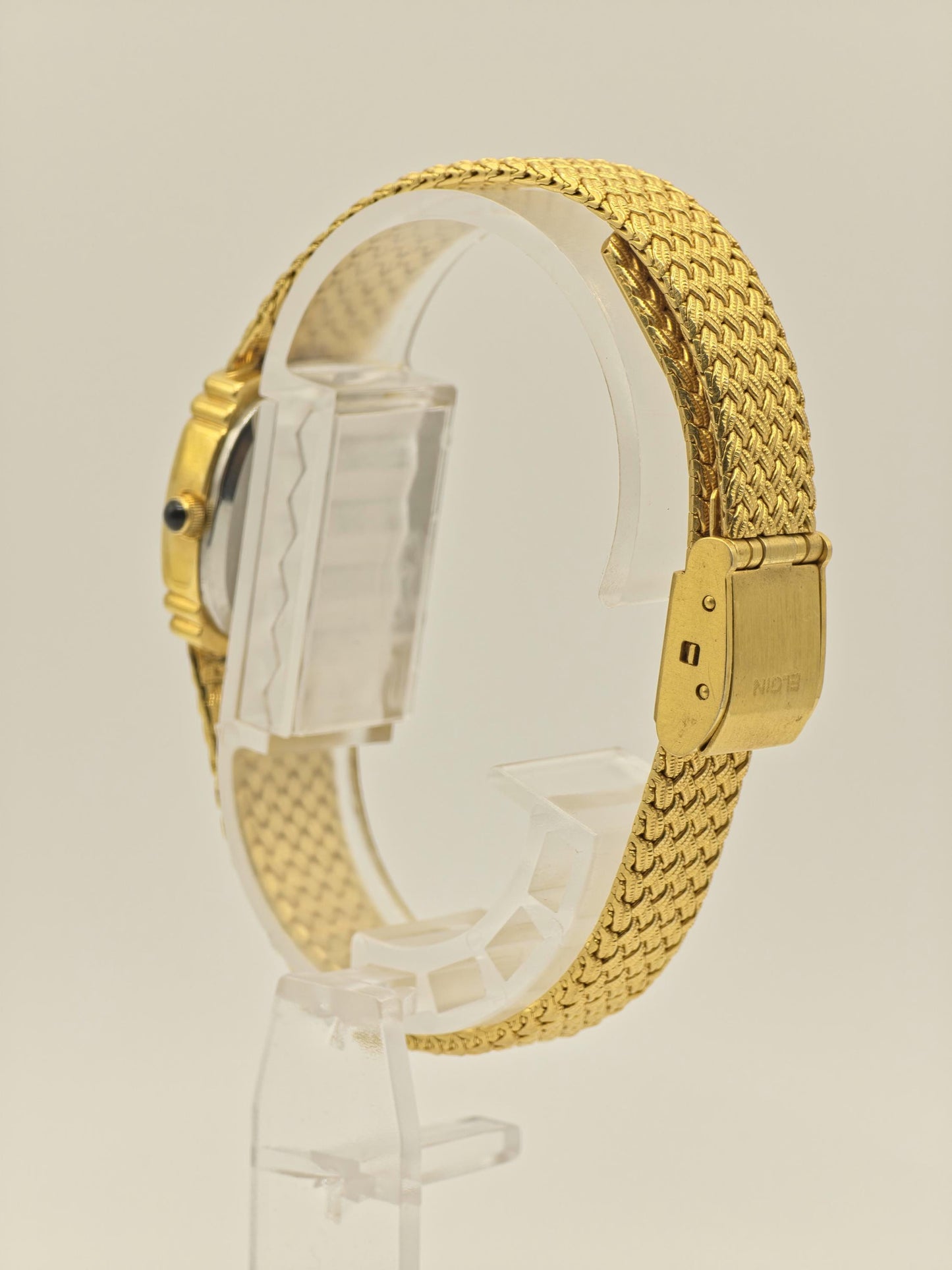 Vintage Elgin FK283 Quartz Gold Tone Unisex Watch Swiss Movement Classic Dial Japan - 1