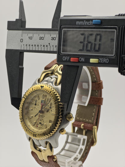 Vintage TAG Heuer CG1121-0 Professional 200M Chronograph Gold Two Tone Quartz Watch - 3