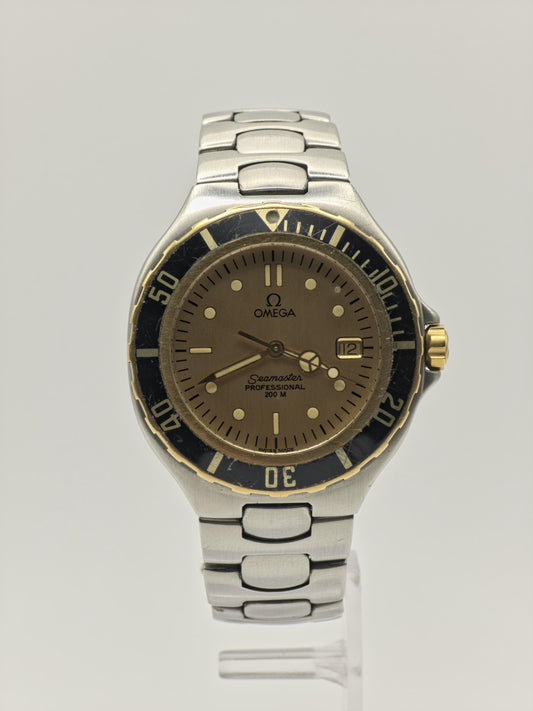 Omega Seamaster Professional 200M Vintage Quartz Watch | Swiss Made | Mens Diver | Two Tone | Date - 19