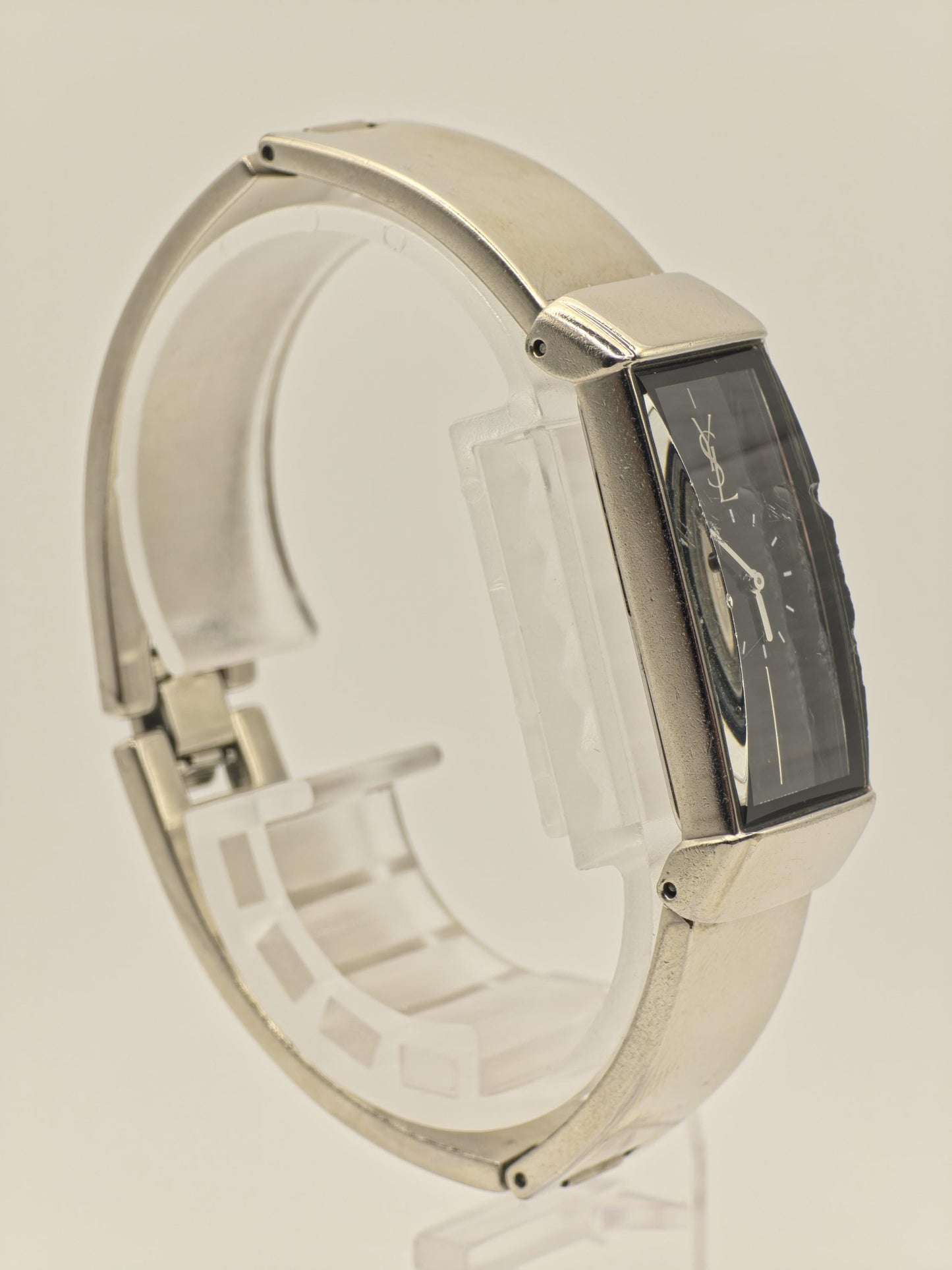Vintage Yves Saint Laurent YSL 770136 Women’s Watch Rectangular Case Silver Tone Quartz Dress Watch | - 29