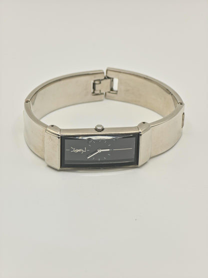 Vintage Yves Saint Laurent YSL 770136 Women’s Watch Rectangular Case Silver Tone Quartz Dress Watch | - 29