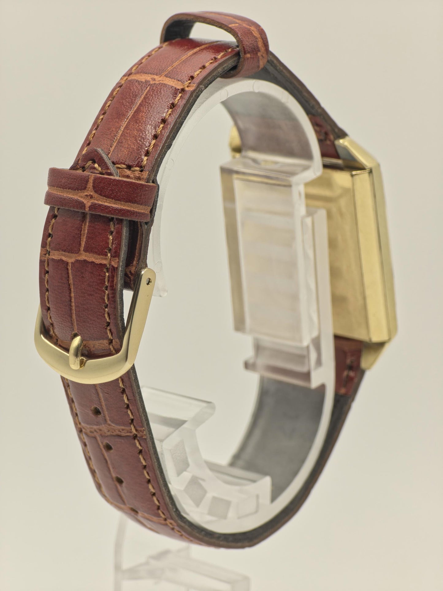 Longines Vintage Unisex Watch 10K Gold Filled Rectangular Case Swiss Made | - 34