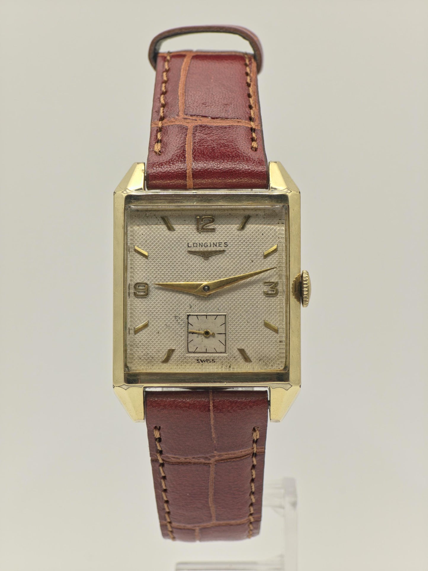 Longines Vintage Unisex Watch 10K Gold Filled Rectangular Case Swiss Made | - 34