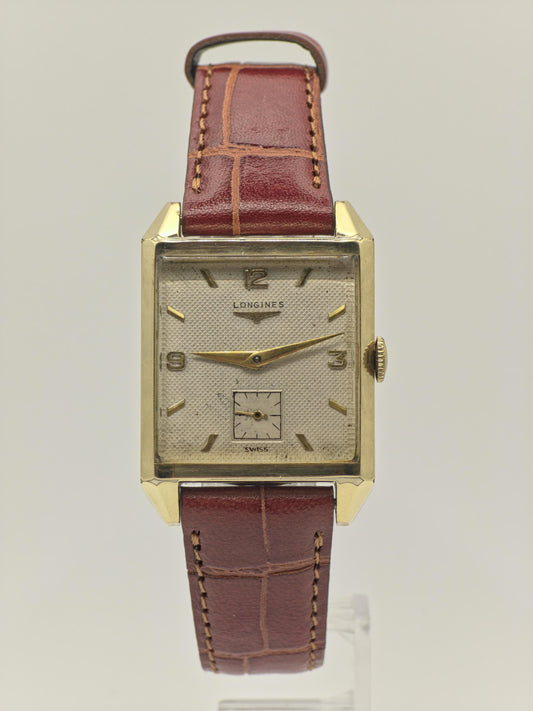 Longines Vintage Unisex Watch 10K Gold Filled Rectangular Case Swiss Made | - 34