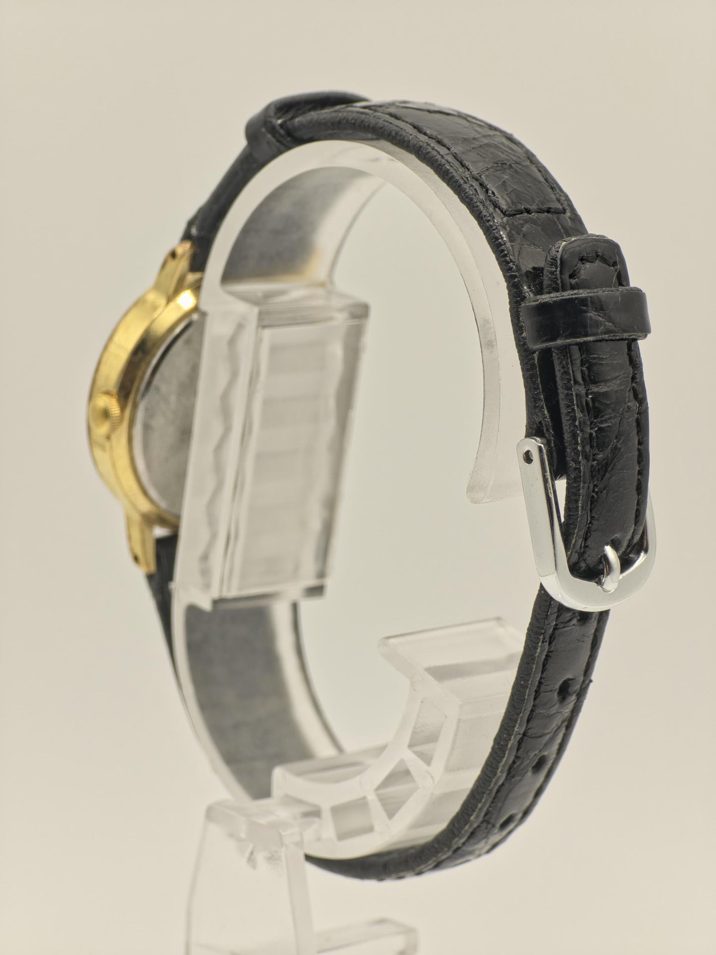 Junghans Women’s Quartz Watch JY401L Ref. 410930 Gold Tone Case Black Dial | - 38