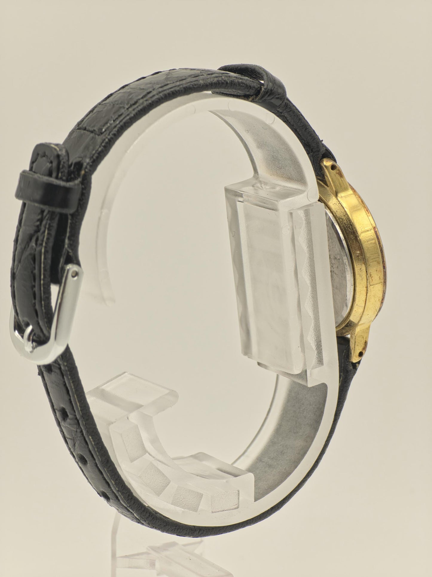 Junghans Women’s Quartz Watch JY401L Ref. 410930 Gold Tone Case Black Dial | - 38