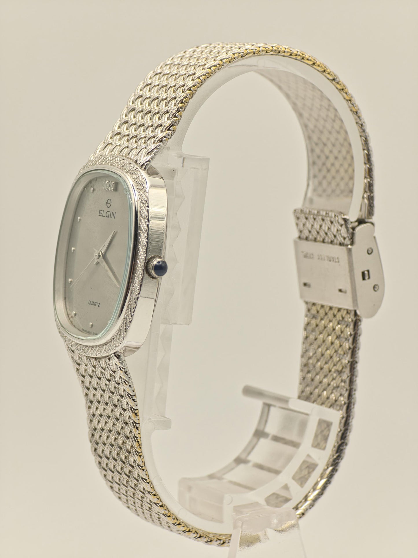 Elgin Quartz Watch Ref. FK276 0095485 Silver Tone Mesh Bracelet Women Unisex | - 39
