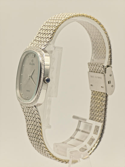 Elgin Quartz Watch Ref. FK276 0095485 Silver Tone Mesh Bracelet Women Unisex | - 39