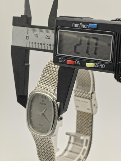 Elgin Quartz Watch Ref. FK276 0095485 Silver Tone Mesh Bracelet Women Unisex | - 39
