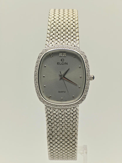 Elgin Quartz Watch Ref. FK276 0095485 Silver Tone Mesh Bracelet Women Unisex | - 39