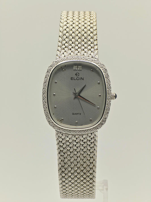 Elgin Quartz Watch Ref. FK276 0095485 Silver Tone Mesh Bracelet Women Unisex | - 39