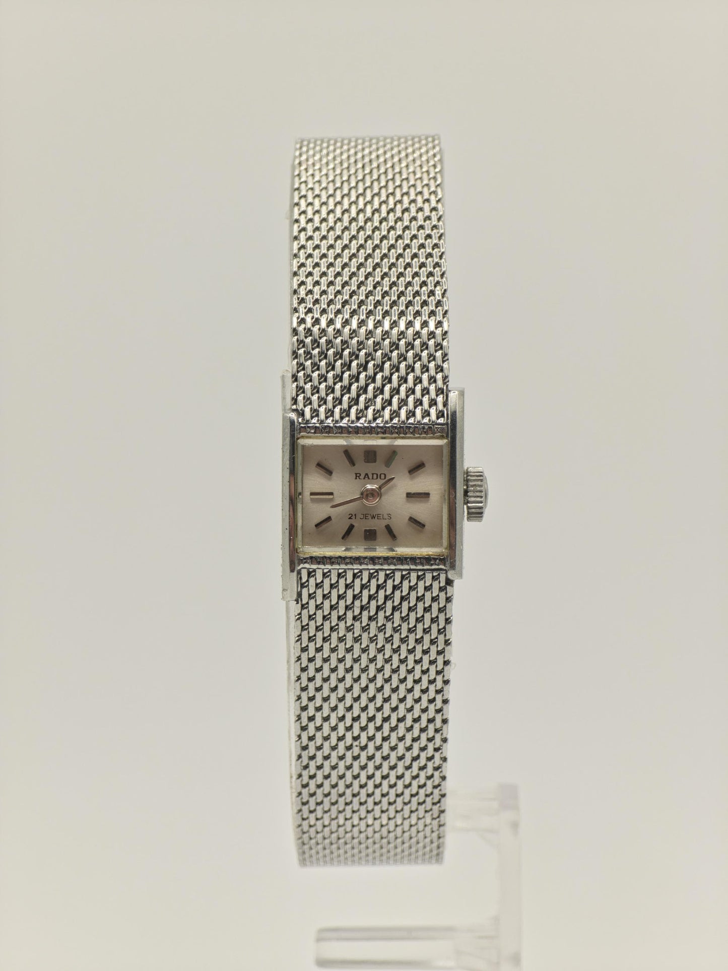 Rado 21 Jewels Mechanical Watch Ref. A35725 Stainless Steel Mesh Bracelet Women Vintage | - 41