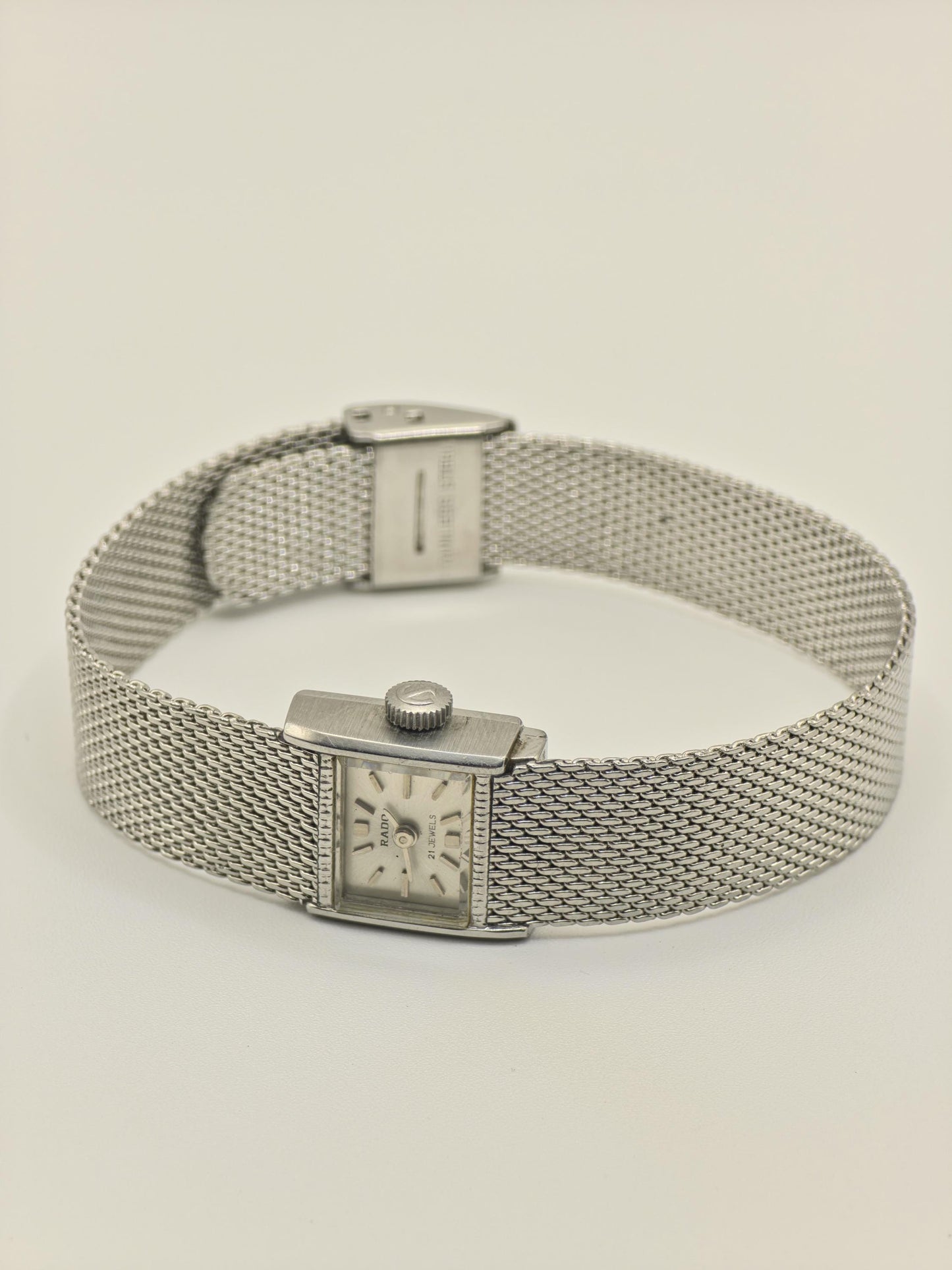 Rado 21 Jewels Mechanical Watch Ref. A35725 Stainless Steel Mesh Bracelet Women Vintage | - 41
