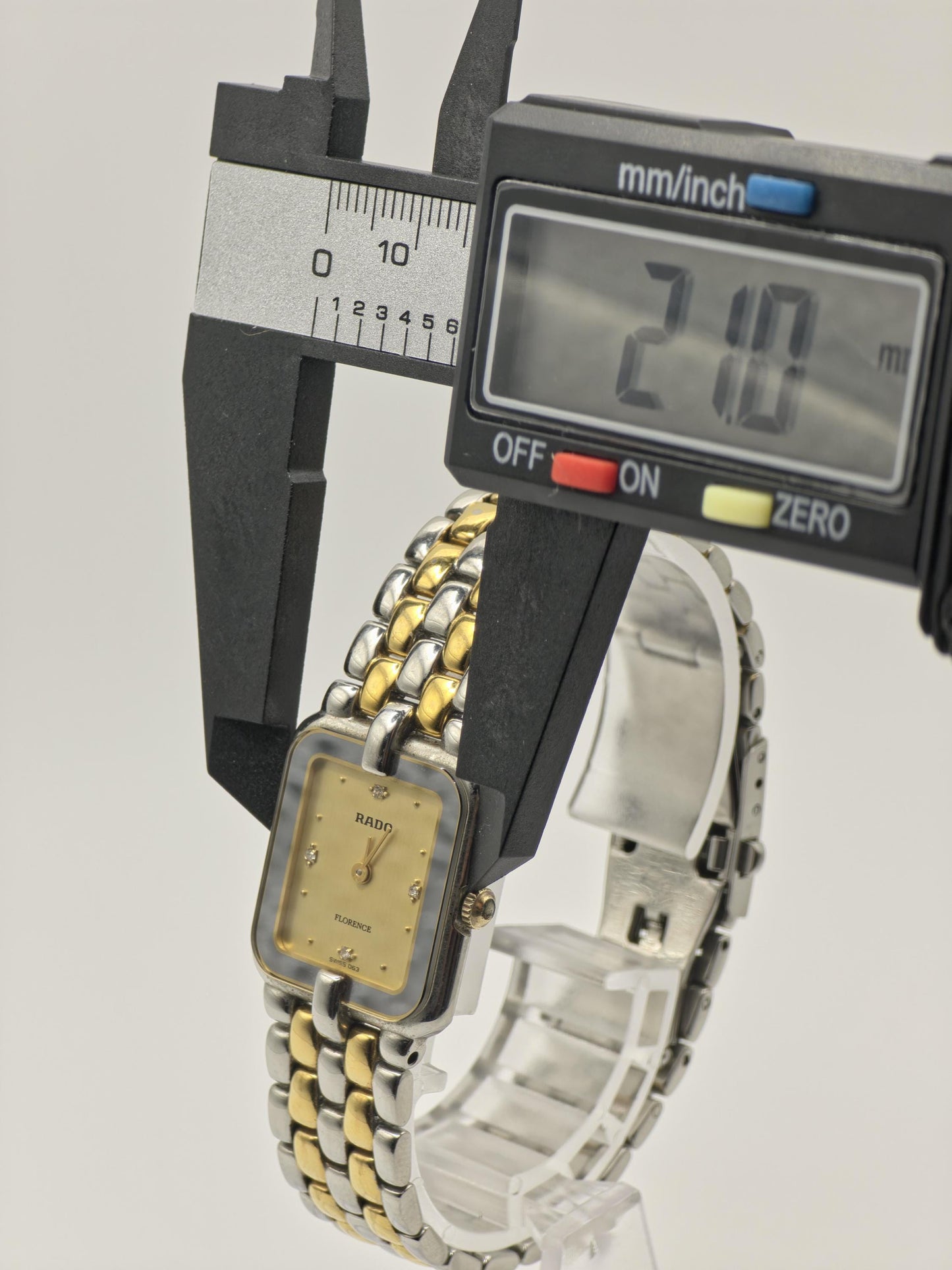 Rado Florence Quartz Watch Ref. 153.3654.4 Sapphire Crystal Two Tone Women Vintage | - 43