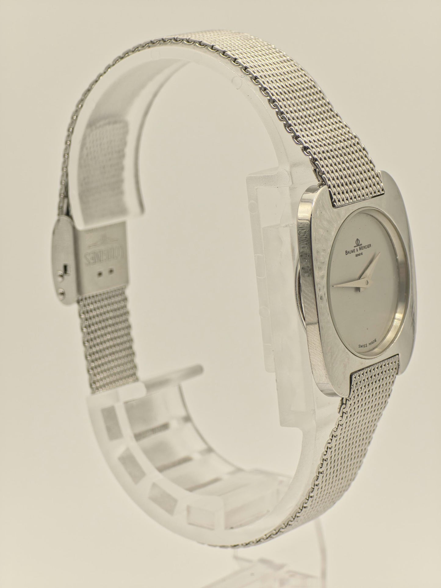 Baume & Mercier Geneve manuel Watch Ref. 670420 Stainless Steel Mesh Bracelet Women Vintage | - 46