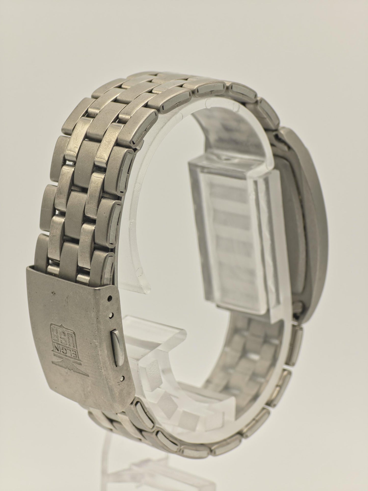 Elgin TitanSolar Solar Quartz Watch Ref. FK1282-C Stainless Steel Bracelet Women Vintage | - 48