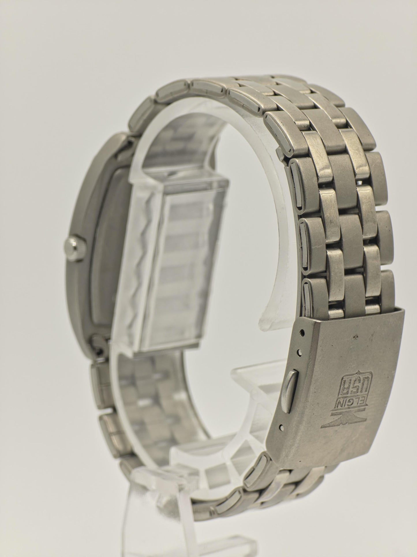 Elgin TitanSolar Solar Quartz Watch Ref. FK1282-C Stainless Steel Bracelet Women Vintage | - 48