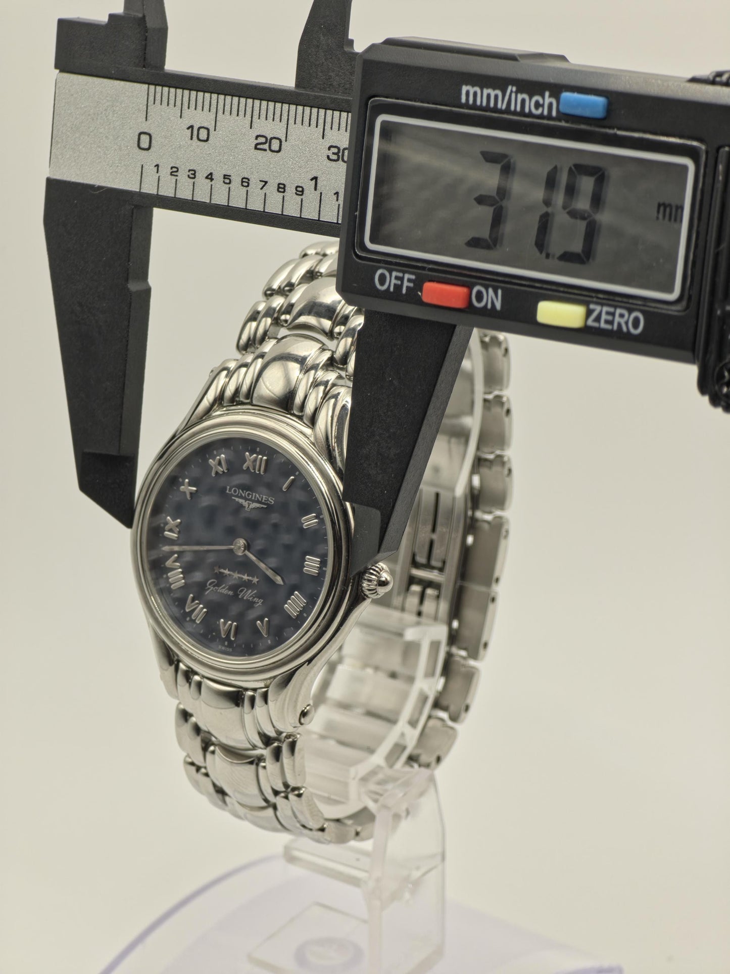 Longines Golden Wing Quartz Watch Ref. L3 605 4 Stainless Steel Bracelet Unisex Vintage | - 49