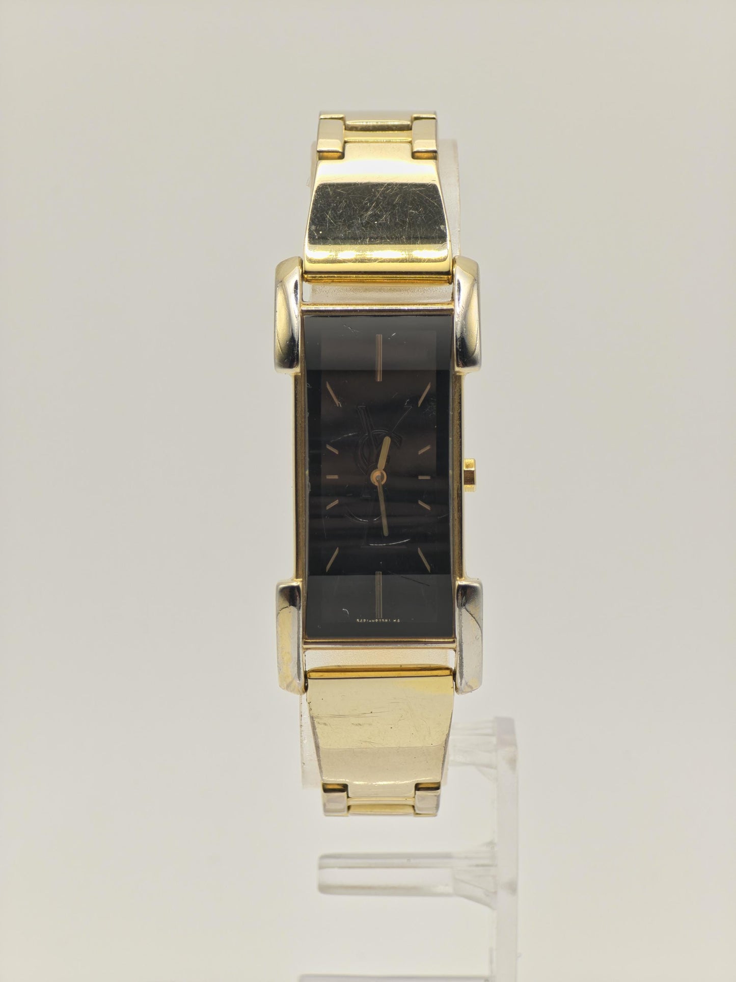 Yves Saint Laurent YSL Quartz Watch Ref. 5421-H16200Y Gold Tone Bracelet Women Vintage | - 52