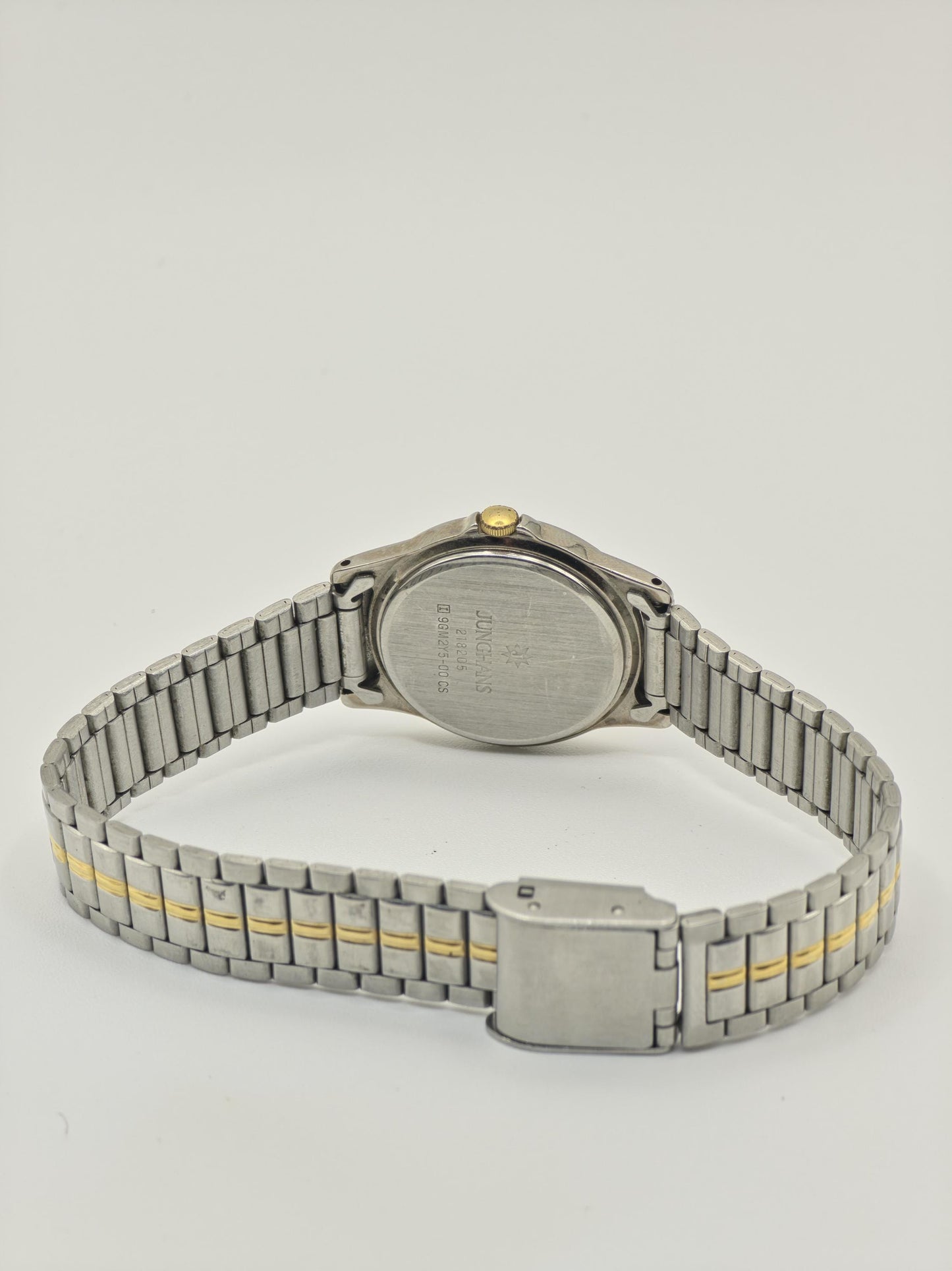 Junghans Astra Quartz Watch Ref. 218205 Two-Tone Stainless Steel Bracelet Women Vintage | - 53