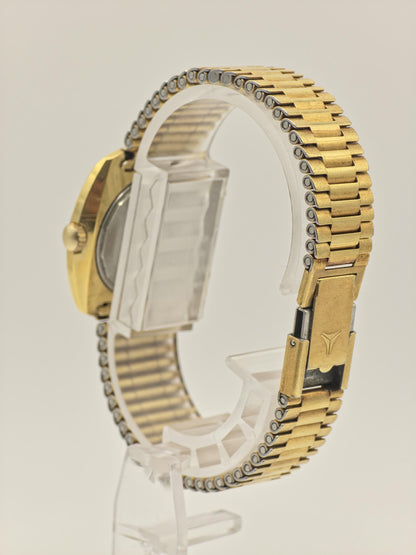 Cyma Navystar Automatic Watch by Synchron Gold Tone Expansion Bracelet Women Vintage | - 54