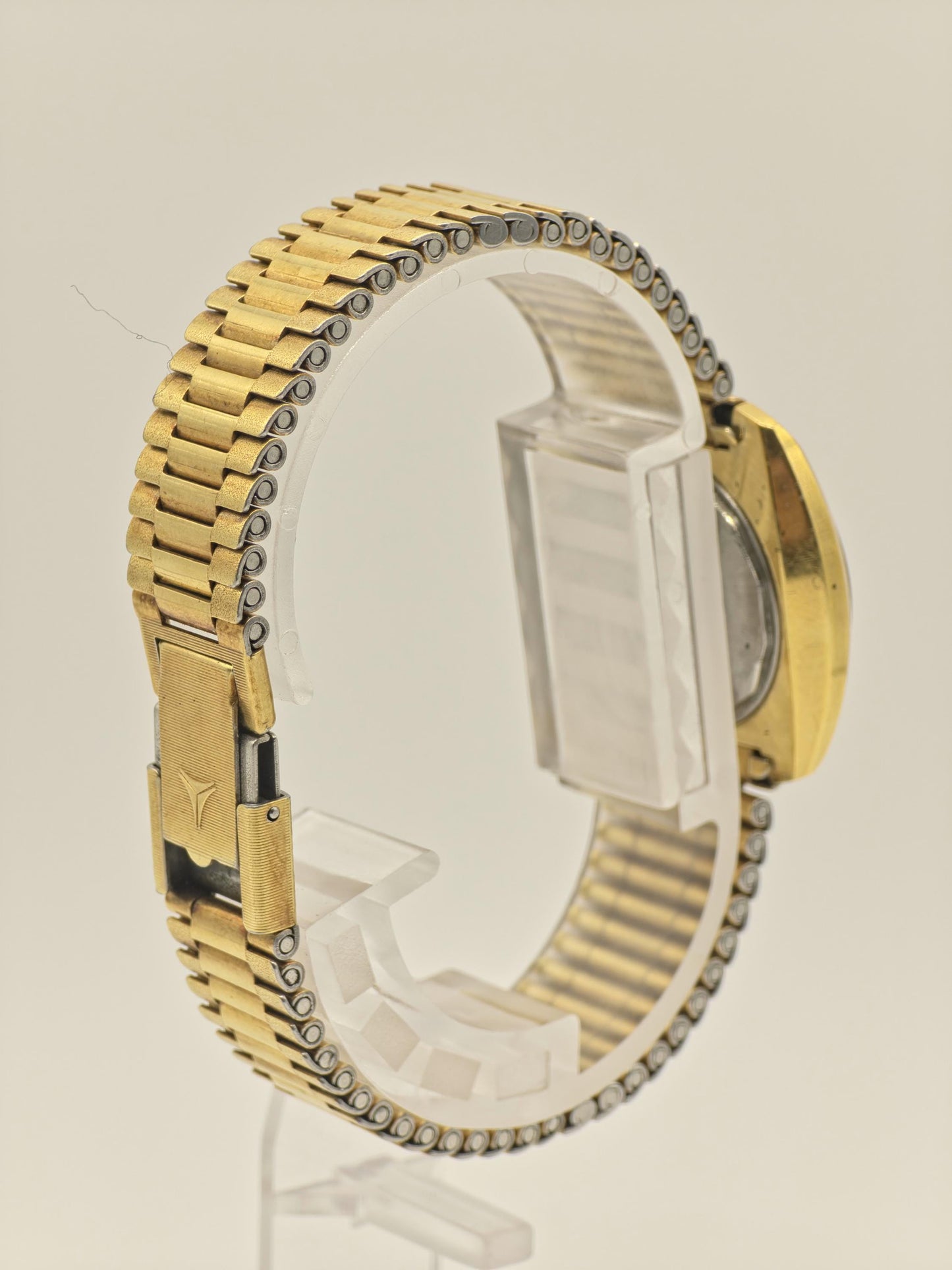 Cyma Navystar Automatic Watch by Synchron Gold Tone Expansion Bracelet Women Vintage | - 54