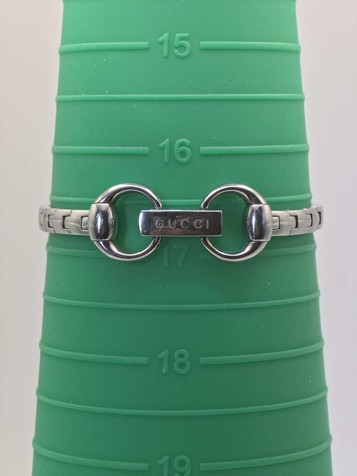 Gucci 128.5 Stainless Steel Quartz Watch Silver Bangle Women Vintage Boxed | - 56