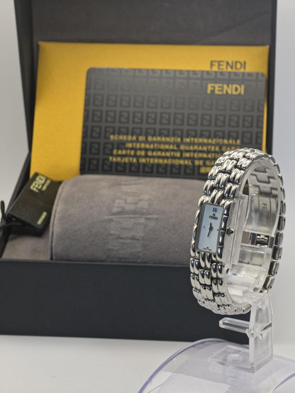 Fendi 660L Quartz Women’s Watch Stainless Steel Rectangular Case Box & Warranty | - 62