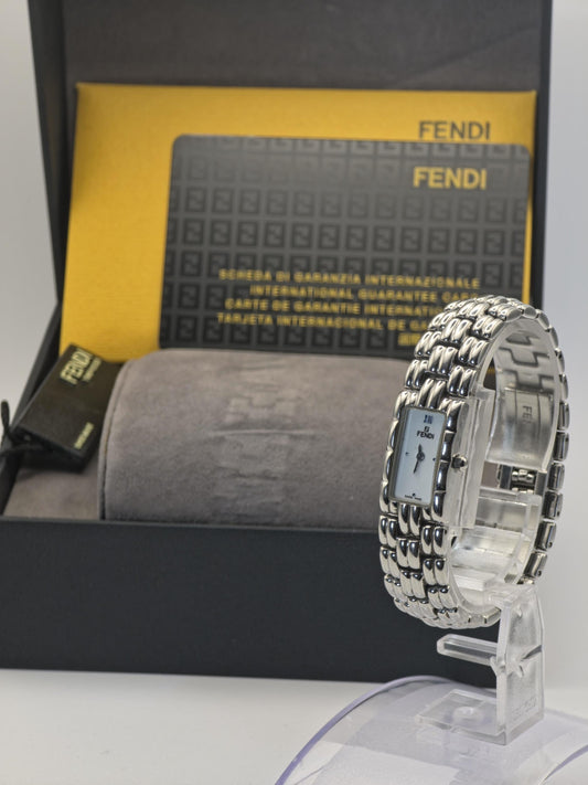 Fendi 660L Quartz Women’s Watch Stainless Steel Rectangular Case Box & Warranty | - 62