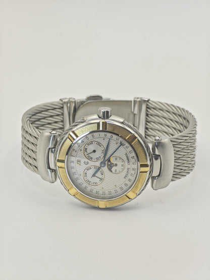 Philippe Charriol Multifunction Quartz Men’s Watch Two Tone Cable Bracelet Box | - 65