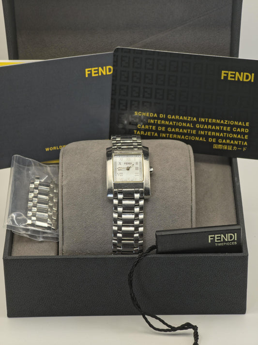 Fendi 155-7000L-889 Quartz Women’s Watch Sapphire Crystal Steel Bracelet Box Card | - 66