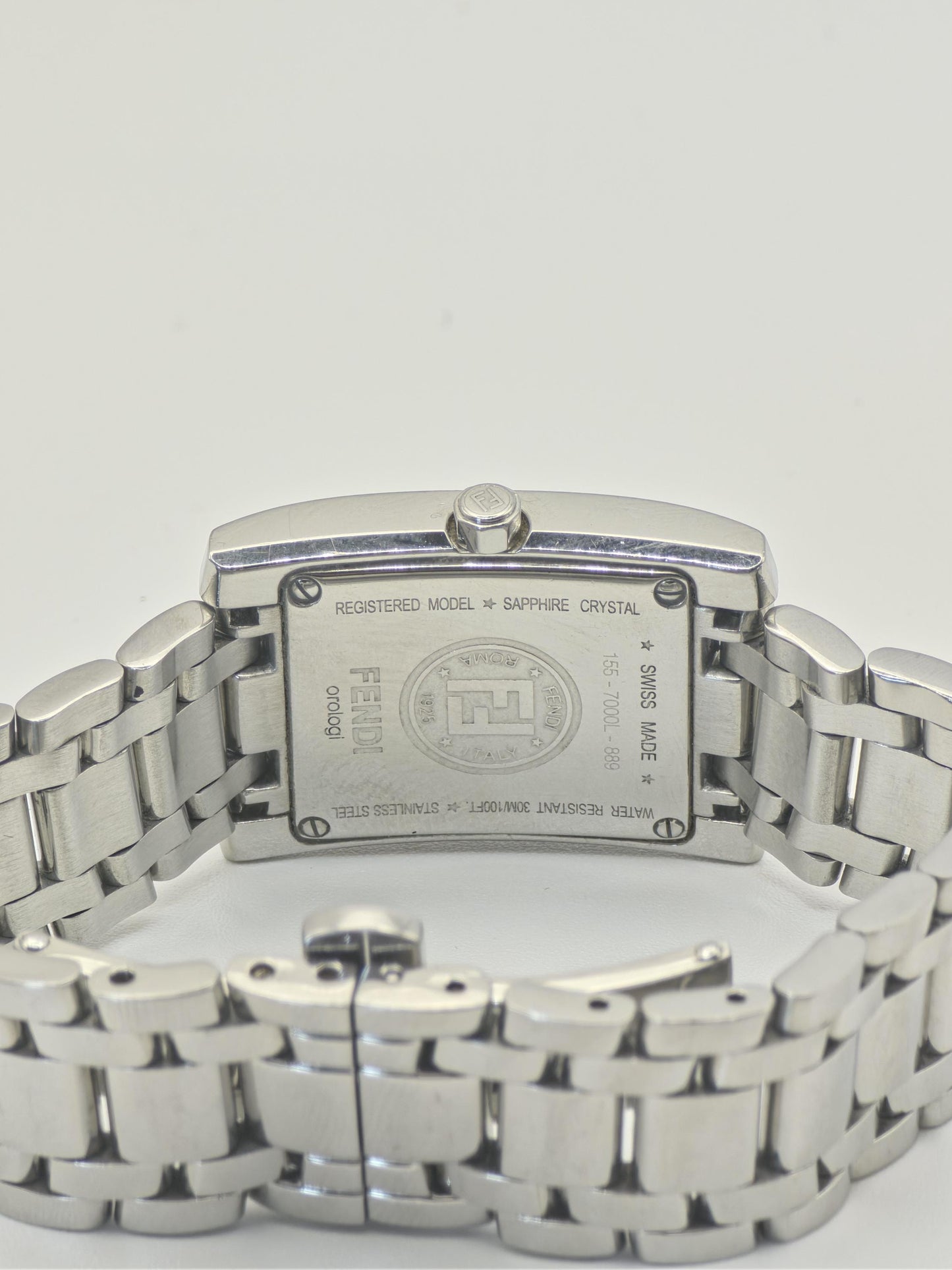 Fendi 155-7000L-889 Quartz Women’s Watch Sapphire Crystal Steel Bracelet Box Card | - 66