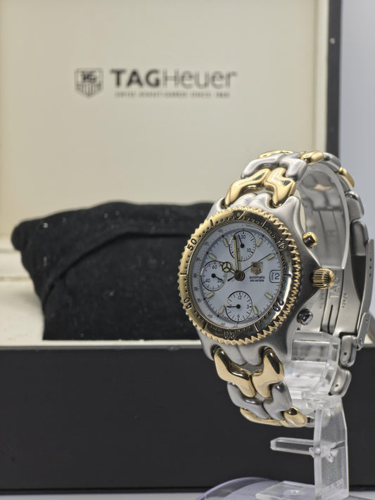 TAG Heuer CG-2120-R0 Men's Automatic Chronograph 200M Two Tone Steel Watch Swiss Made | - 70