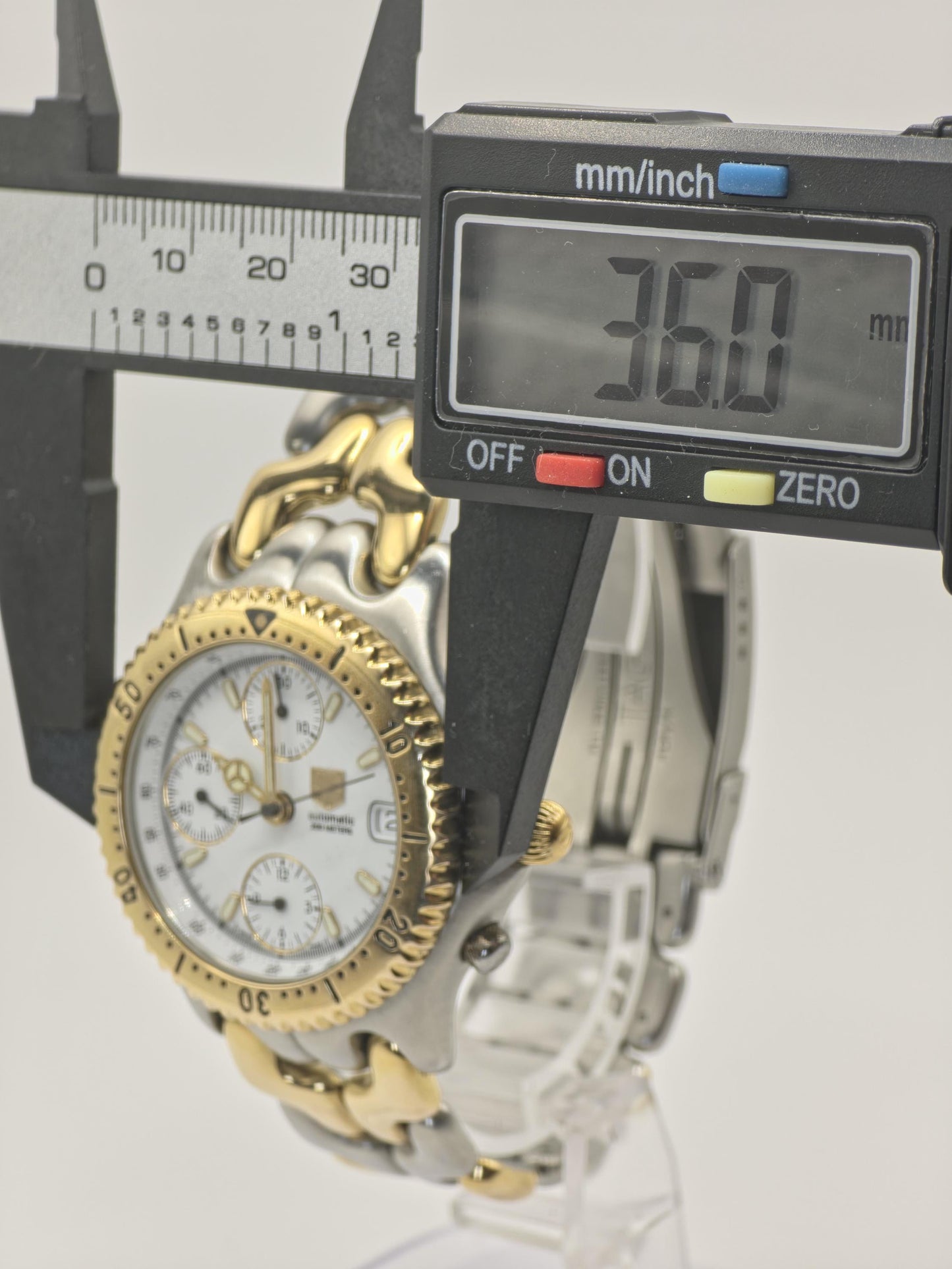 TAG Heuer CG-2120-R0 Men's Automatic Chronograph 200M Two Tone Steel Watch Swiss Made | - 70