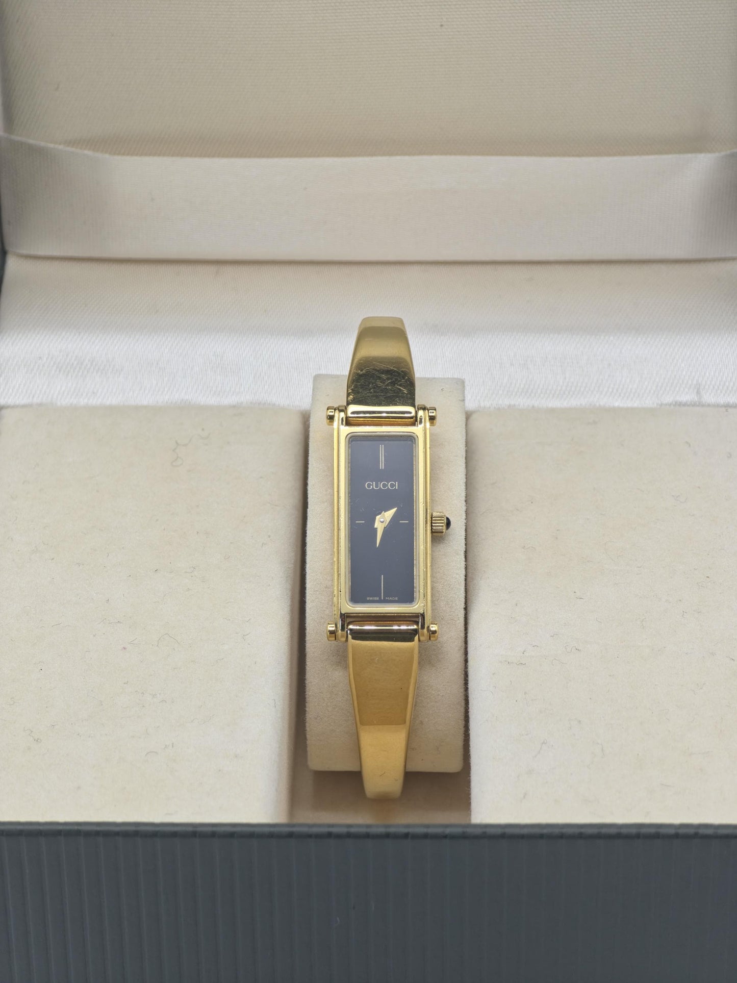 Gucci 0707/1500 15th Anniversary Gold Bangle Women's Swiss Watch Boxed | - 73