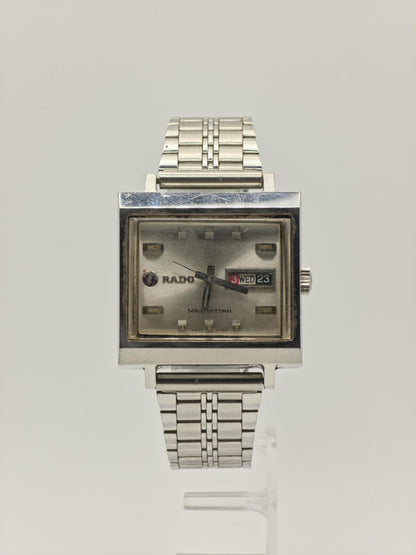Rado Manhattan Automatic Day Date Stainless Steel Vintage Men’s Watch | - 80