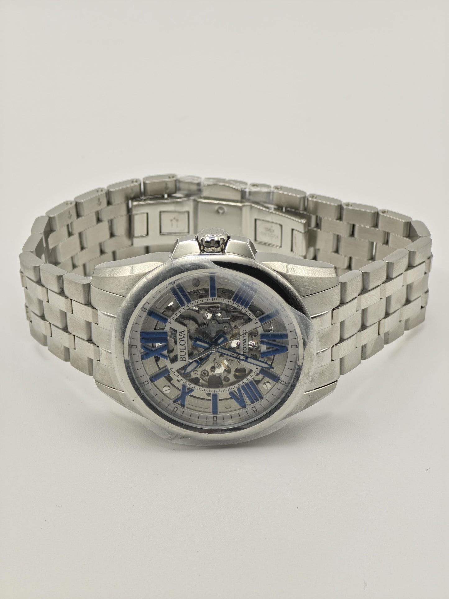Bulova Automatic Skeleton Dial Stainless Steel Men’s Watch Like New | - 81
