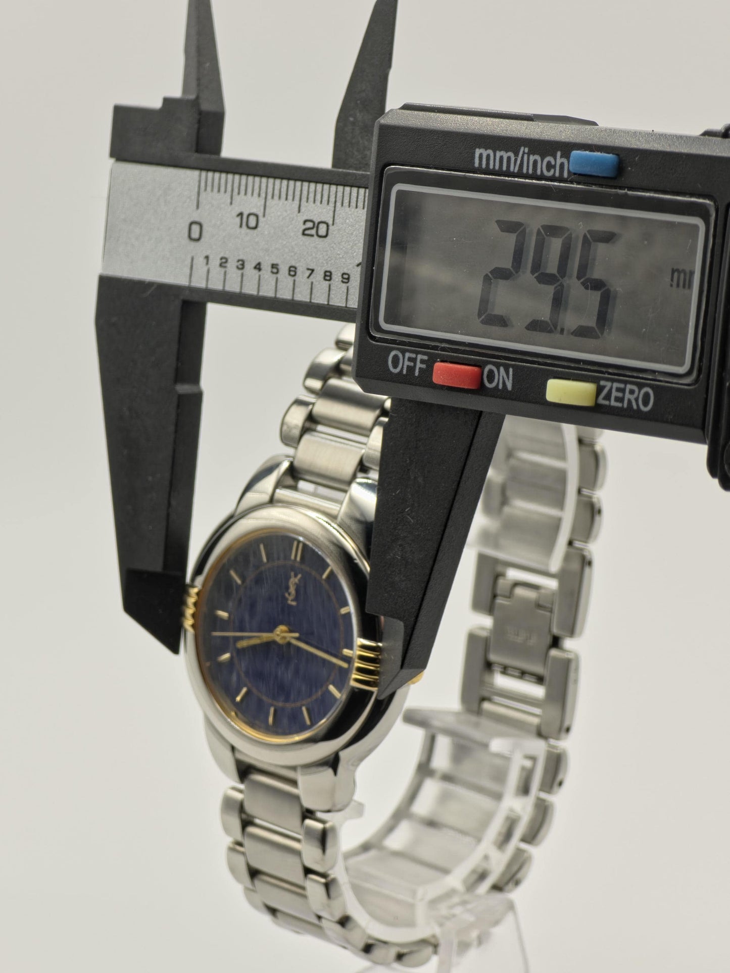 Yves Saint Laurent YSL Stainless Steel Blue Dial Unisex Quartz Watch Vintage | - 83