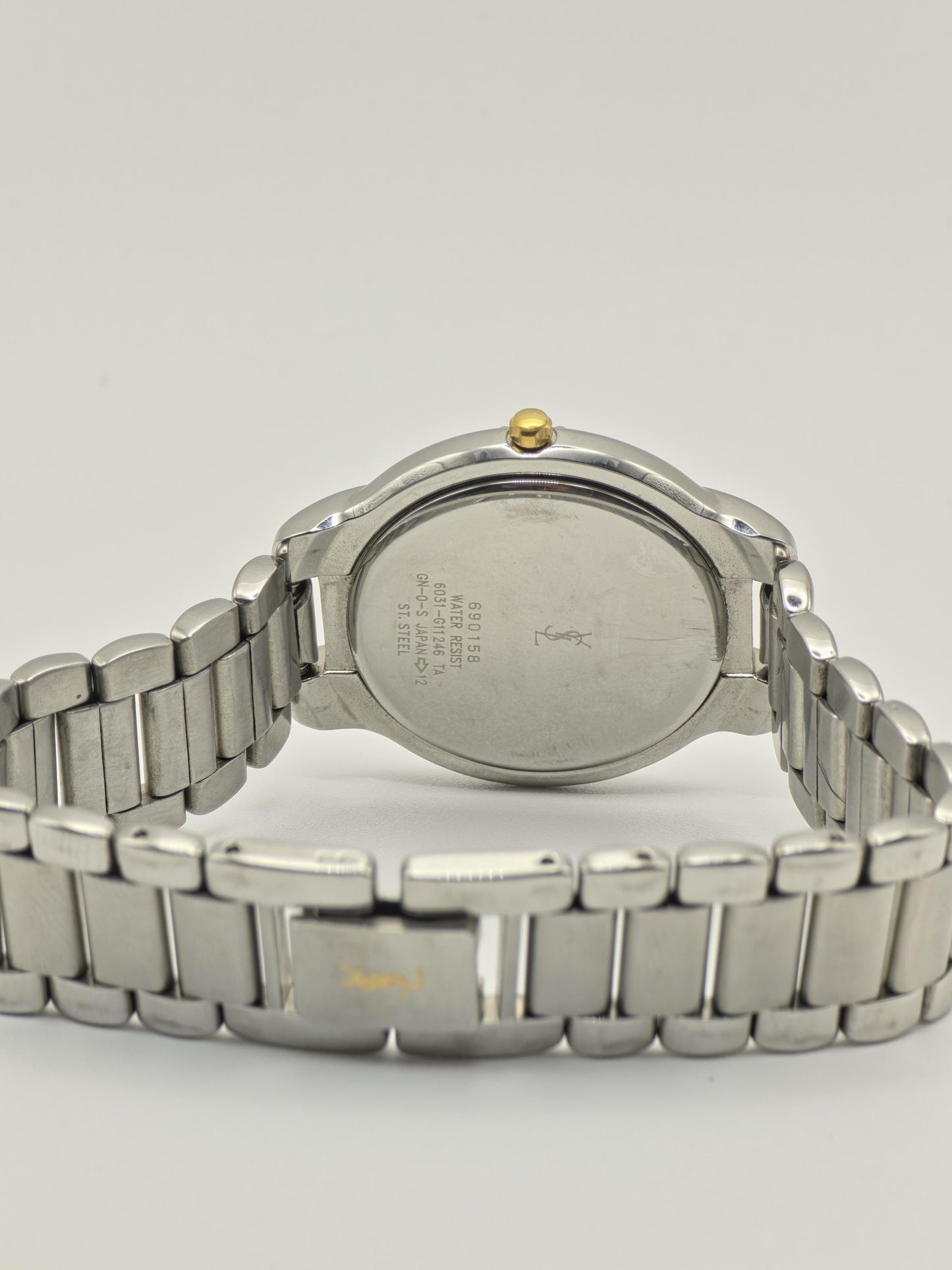 Yves Saint Laurent YSL Stainless Steel Blue Dial Unisex Quartz Watch Vintage | - 83